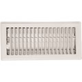 Imperial Mfg Register Floor 2-1/4X10In Wht RG0157